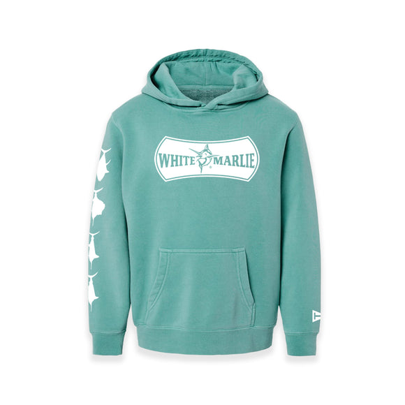 Youth Mint White Marlie Hoodie