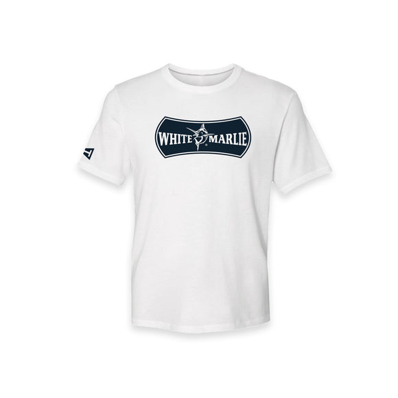 Adult White Marlie Short Sleeve T-Shirt