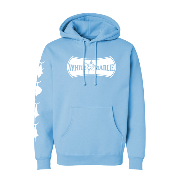 Aqua Blue White Marlie Sweatshirt