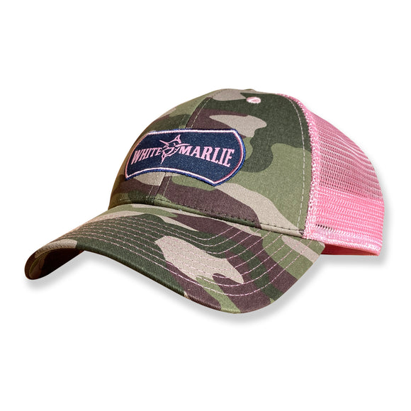 Youth Pink Camo Marlie Trucker Hat