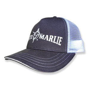 White Marlie Navy Classic Trucker Hat