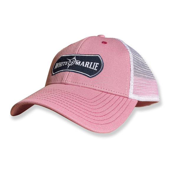 Youth Pink White Marlie Trucker Hat