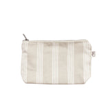 Sand Ticking Stripe Make-Up Bag