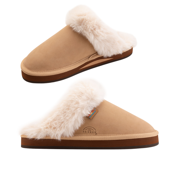 Sunset Snugs - Premier Leather, Fleece Lined Slipper