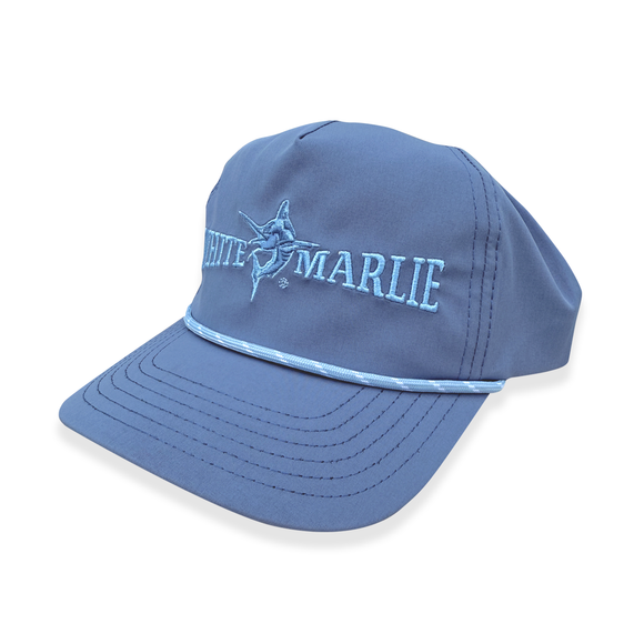 White Marlie Light Blue Rope Hat