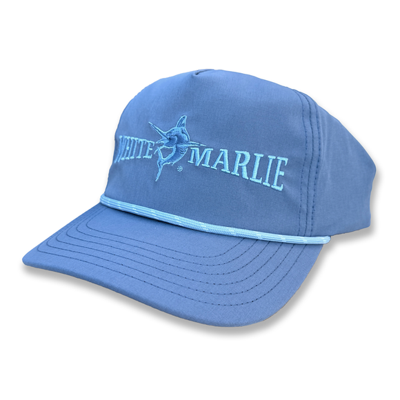 Light Blue White Marlie Cord Hat