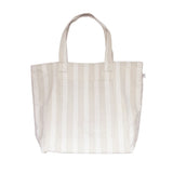 Sand Ticking Stripe Tote Bag