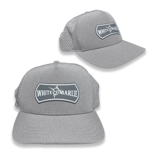 Grey Breathable White Marlie Trucker Hat