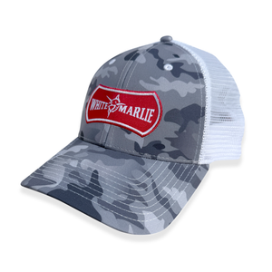 White Marlie Urban Camo Trucker Hat
