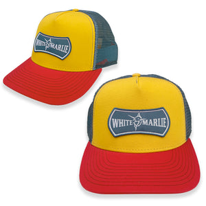 Red /Yellow/Navy White Marlie Trucker Hat