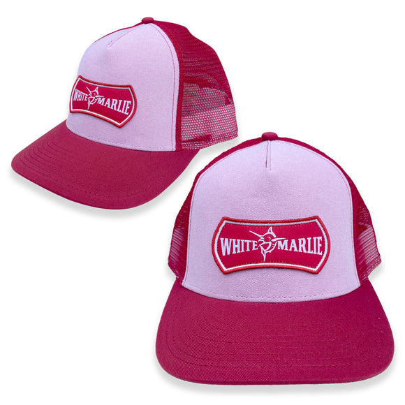 Red and Pink White Marlie Trucker Hat