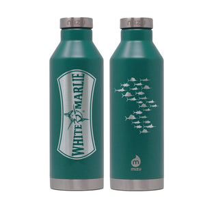 Blue/Green Tourmaline White Marlie Water Bottle